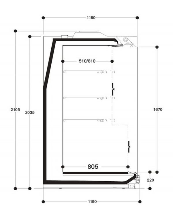Холодильная горка Costan RHINO 2500 HF220 20 3750