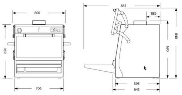 Гриль-печь BBQFIRE BR-70 ED