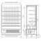 Пристенная витрина Полюс FС 20-07 VM 1,0-2 (Carboma Cube 1930/710 ВХСп-1,0)