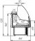 Холодильная витрина Айсберг Оптима Люкс-М 1,3 (без подтоварника)