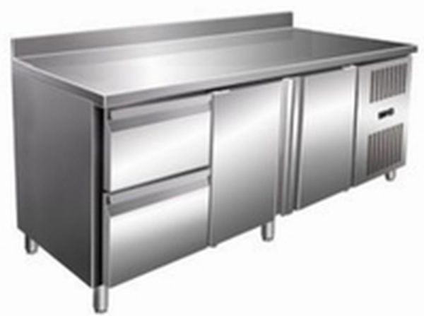 Стол с морозильным шкафом COOLEQ GN3220BT бортик 2 ящика+2 двери