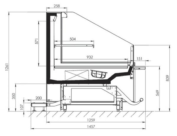 Холодильная витрина FREOR Diona QB H1 125