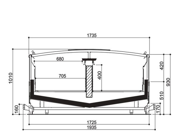 Морозильная бонета Costan TORTUGA 2 HG400 1800-1880
