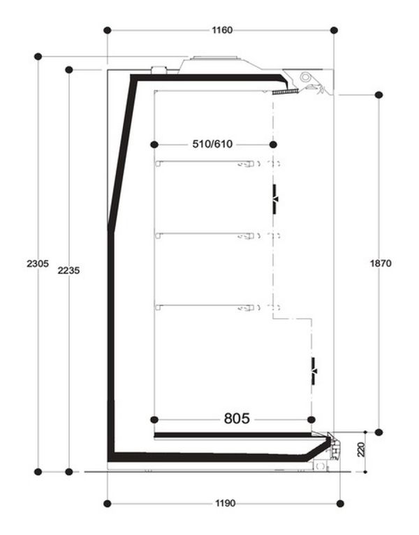 Холодильная горка Costan RHINO 2500 HF220 22 1875