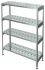 Стеллаж кухонный решетчатый 4-уровневый С-4Р-0,4/0,6/1,6