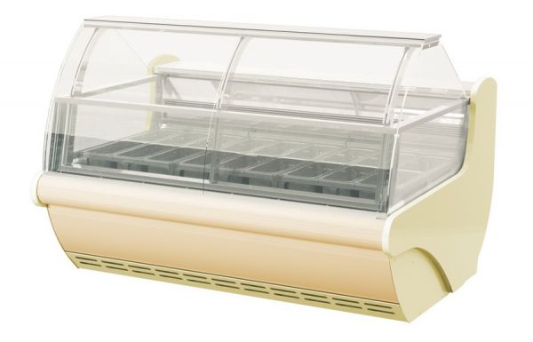 Витрина для мороженого Lida LOTUS Junior M 2,3 (с лайт-боксом, 2 агрегата)