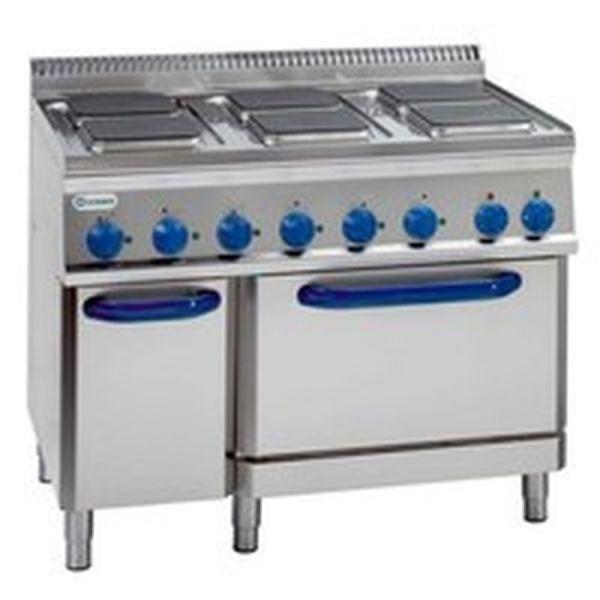 Плита 6-конфорочная 700 серии Tecnoinox PFS105V7