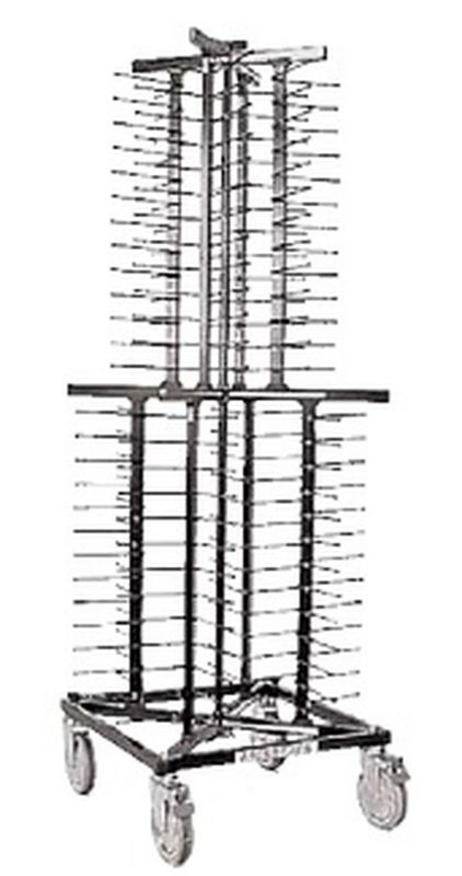 Тележка для тарелок Paderno 60х60х179 см (104 шт)