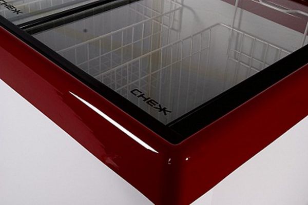 Стекло нижнее в сборе для ларя Снеж МЛП 350