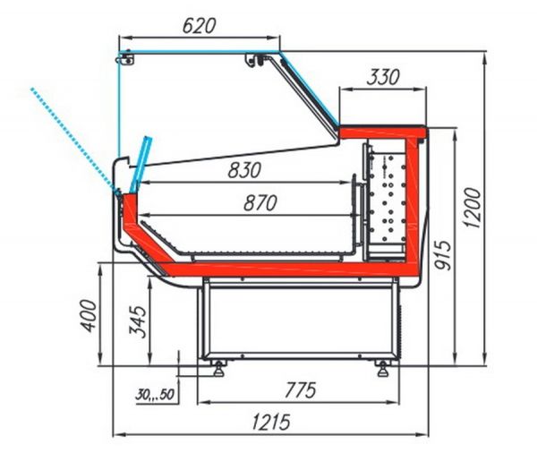 Холодильная витрина Полюс Carboma Atrium 2 GC120 SL 1,25-1