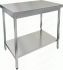 Стол разделочный центральный с полкой (столешница 1мм) НСО-11/6П-1