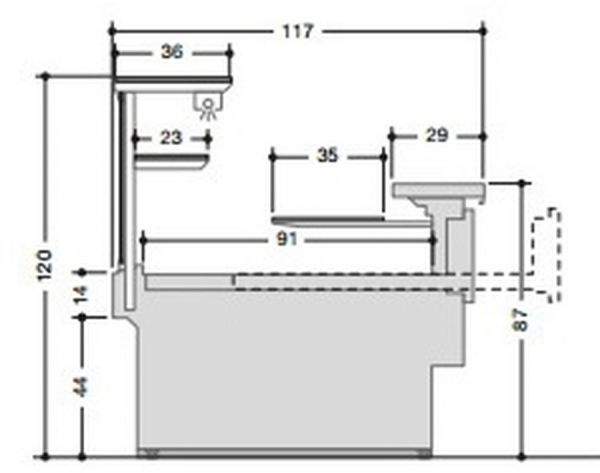 Кондитерская витрина Criocabin ENIXE EI300 3750