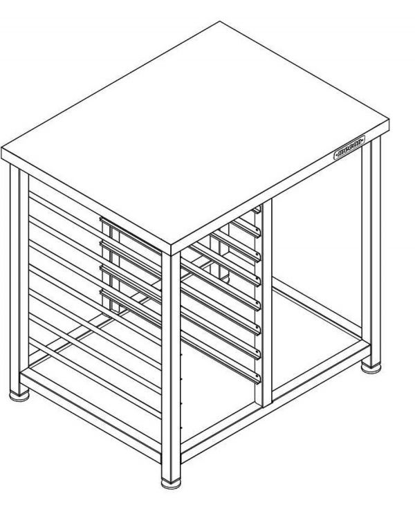Подставка ПДПп под пароконвектомат 900*700*700 Profi Inox