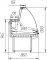 Холодильная витрина Айсберг Оптима-С 1,5 (без подтоварника)