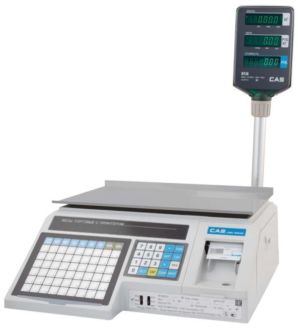 Торговые весы с печатью этикеток CAS LP-30R (RS-232)