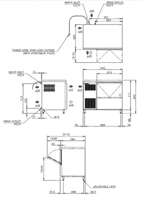 Льдогенератор Hoshizaki FM170EE-50-HCN (на пропане)