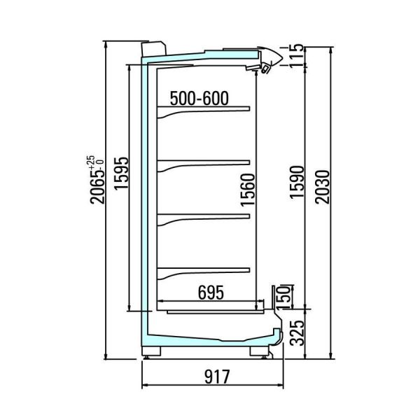 Пристенная горка Arneg PANAMA 3 GL 90 H203 1875