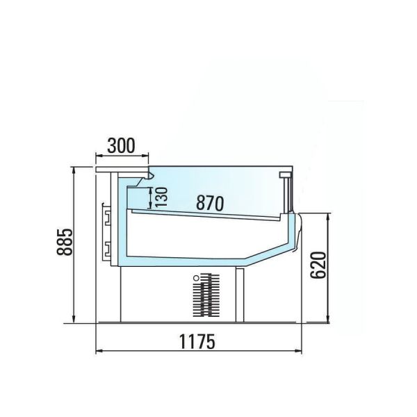 Холодильная витрина Arneg DENVER VDR SELF GI 1250