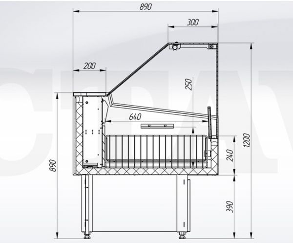 Холодильная витрина Octava Q M 1500