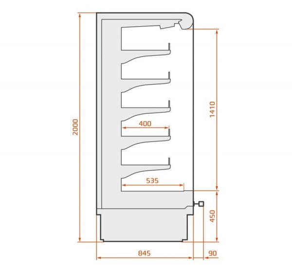 Горка холодильная SL RCS Scorpion 04 1,25