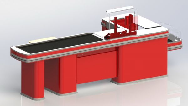 Кассовый бокс "Интерстеп" 180/90ТР для супермаркетов