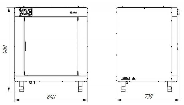 Расстоечный шкаф Abat ШРТ 10-1/1М2