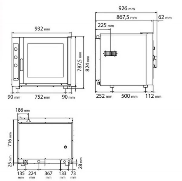 Печь конвекционная Tecnoeka EKF 664 UD