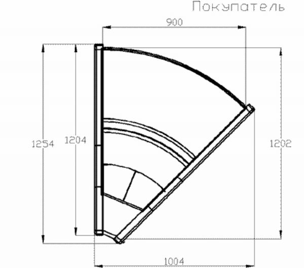 Холодильная витрина Ариада Диона ВС-21 УН1 (45°C)