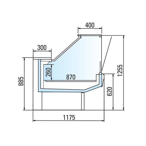 Холодильная витрина Arneg DENVER MAXI VDR 1250