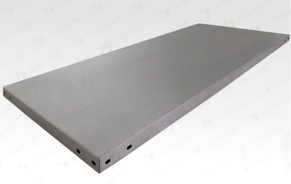 Полка сплошная для кухонного стеллажа СПЛн - 1200*300 "Norma Inox", нерж.сталь