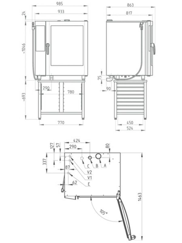Пароконвектомат Retigo B1011B VISION II (бойлер)