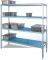 Стеллаж складской модульный GISP 1600х500х2035 мм (5 полок+2 стойки)