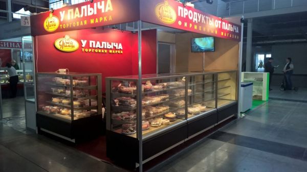 Витрина кондитерская Полюс KC70 VV 1,3-1 STANDARD 9006-9005 (ВХСв-1,3д Carboma Cube Люкс ТЕХНО)
